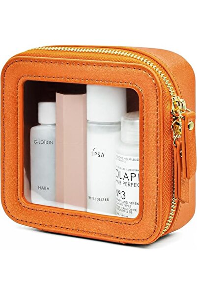 Popvibe Small Cosmetic Bag for Purse Mini Makeup Bag for School Cute Clear Ma...