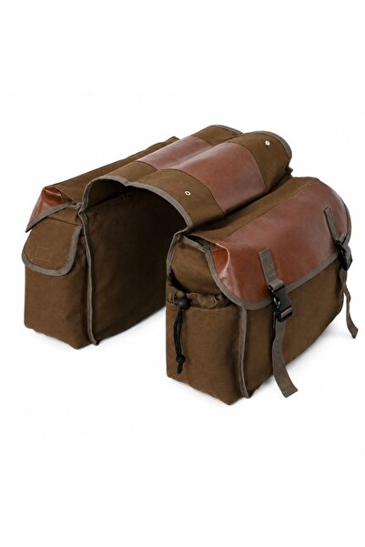 STARSTAR Khaki waterproof double pannier canvas.