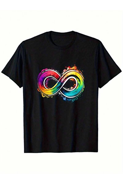 25W Awareness Puzzle Piece & Neurodiversity Symbol T-Shirt - 100% Cotton Unis...