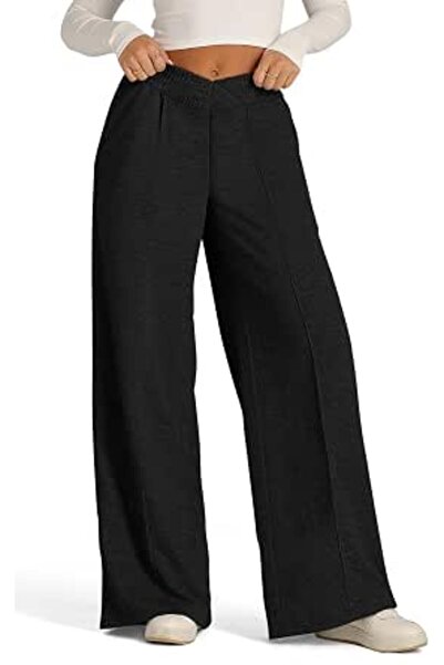 GENERAL onlypuff Women's High Waisted Wide Leg Sweatpants Casual Yoga Jogger ...