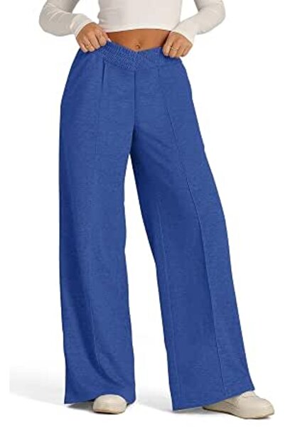 GENERAL onlypuff Women's High Waisted Wide Leg Sweatpants Casual Yoga Jogger ...