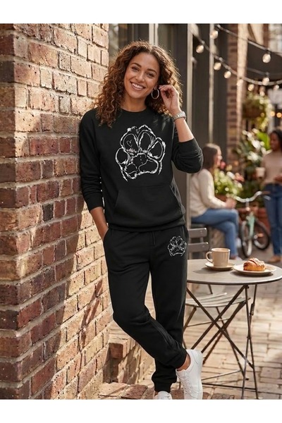 WOODROFFE Set de trening unisex California Printed cu gât rotund, supradimens...