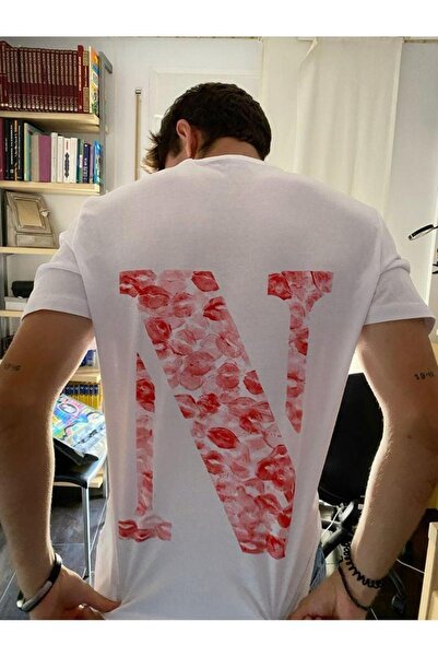 DEEFWEAR Mi̇ngalondon Kiss Design Letter N Oversize T-Shirt