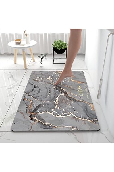 HONPOLO Bath Mats Bath Rugs Diatomaceous Earth Bathroom Floor Mat Toilet Non-...