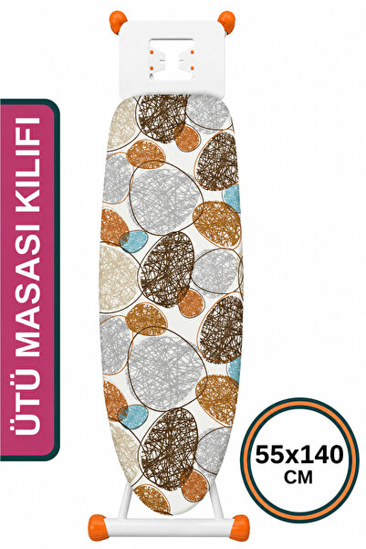 ASEV HOME Keçeli Ütü Masası Kılıfı 55x140 cm İpli masaya göre Ayarlanabilir O...