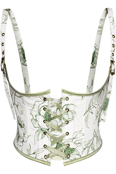 SCARLET DARKNESS Corset Belt for Women Renaissance Underbust Corset Floral La...