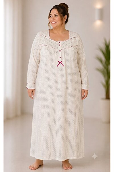 ATINÇ Cotton Large Size Nightgown