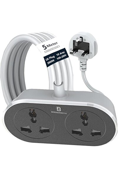 GENERAL 5 Meter Extension Cord with UK Plug 10 Amp 2500W Power Capacity Heavy...