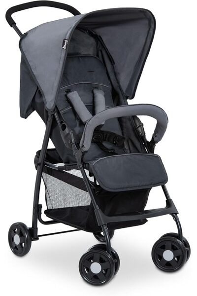 HAUCK Buggy Sport, Tango/Caviar - Feather-light Travel Buggy 5.9 kg - with Re...