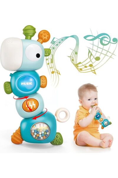 Soofam ألعاب تسنين للأطفال من AM ANNA للأعمار من 0 إلى 3 و6 و9 و12 و18 شهرًا،...