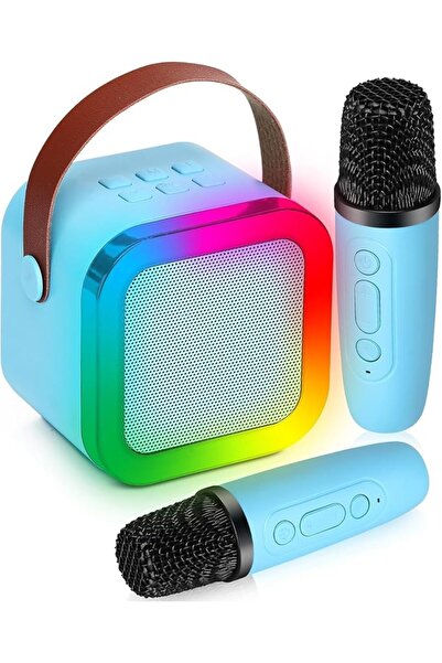 Generic Karaoke Machine, Mini Karaoke Machine with 2 Wireless Microphones for...