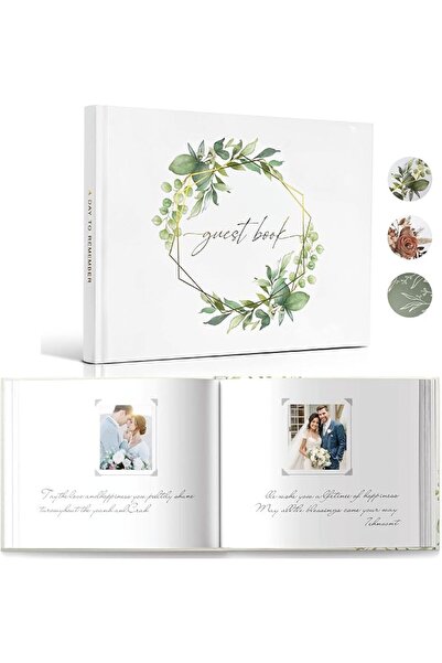 GENERAL Wedding Guest Book for Wedding Reception- Elegant Polaroid Guestbook ...