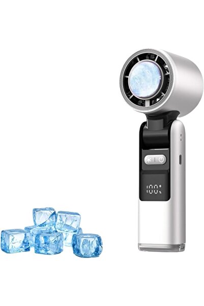 GENERAL Portable Foldable Handheld and Neck Hanging Fan with Ice Pack, USB Re...