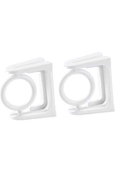 Generic 2pcs Adhesive Curtain Rod Holders, Wall Mounted Shower Towel Rod Brac...