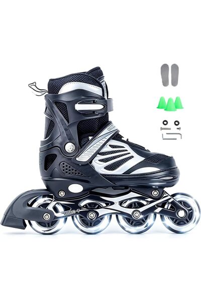 GENERAL Adjustable Inline Skates for Kids & Youth with Light Up Wheels – Illu...