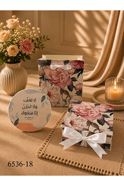 bity thok توزيعات هدايا وردية فاخرة مع علبة وكيس