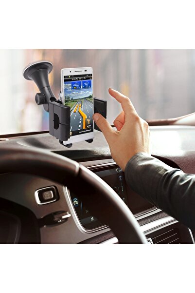 Alista Home Suport universal de telefon auto cu ventuză pentru parbriz, regla...