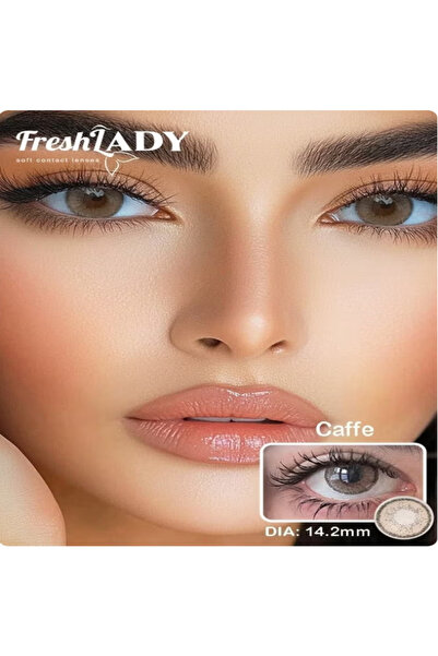 Fresh Lady Caffe Monthly Disposable Contact Lenses, Color Contact Lenses, Cos...