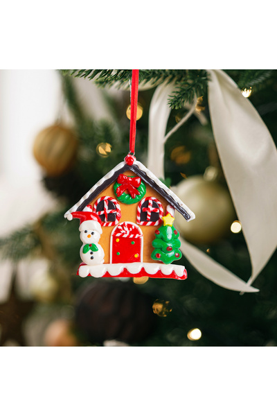 Alista Home Магнитна коледна декорация, джинджифилова къщичка със снежен чове...