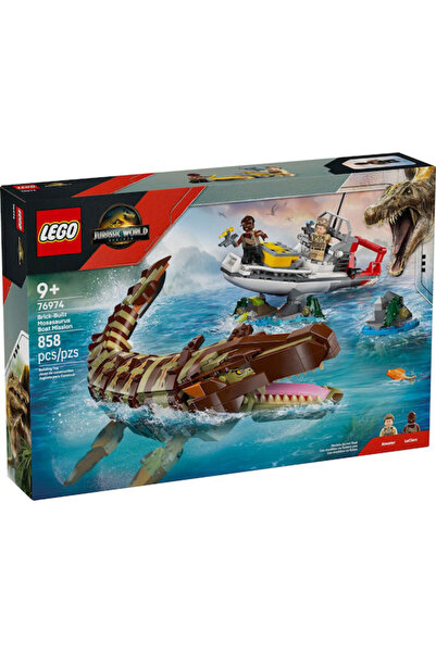LEGO Τζουράσικ Γουόρλντ Αποστολή με το Σκάφος του Μοζάσαυρου για Ηλικίες 9+ 8...