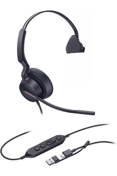 Yealink Uh46 Mono Teams Usb-c/a VOIP Ακουστικά (1308184)
