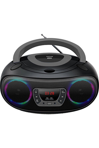 Denver Φορητό Σύστημα Ήχου με Bluetooth, CD, USB, Ραδιόφωνο, Γκρι Χρώμα: TCL-...