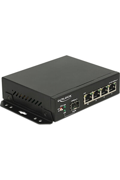 DELOCK Διακόπτης Ethernet Gigabit 4 Θυρών + 1 SFP, Μη Διαχειριζόμενος Διακόπτ...