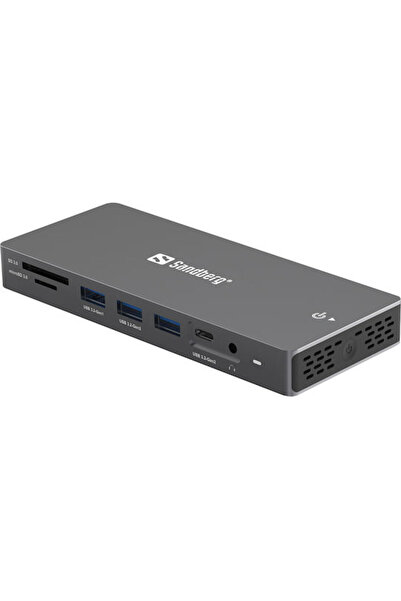 Sandberg 13 σε 1 Docking Station Pro USB-C με HDMI/DisplayPort 4K, PD, Ethern...
