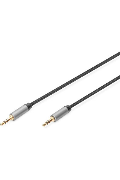 Digitus Καλώδιο Ήχου 3.5mm Αρσενικό - 3.5mm Αρσενικό Μαύρο 1μ με Επιχρυσωμένα...