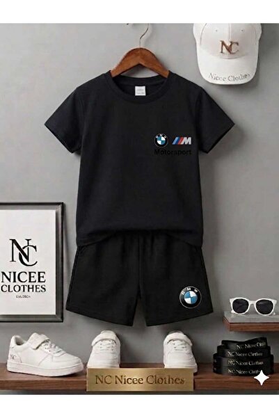 Leto Lykia Summer Children's T-Shirt Shorts Unisex (Bmw Small Printed)