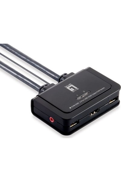 LEVEL ONE KVM-0290 Διακόπτης KVM και Δεδομένων με Ήχο HDMI USB 2.0