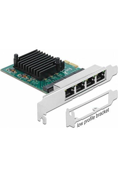DELOCK Κάρτα PCI Express 89025 PCI Express σε 4 X RJ45 Gigabit LAN RTL8111 Κω...