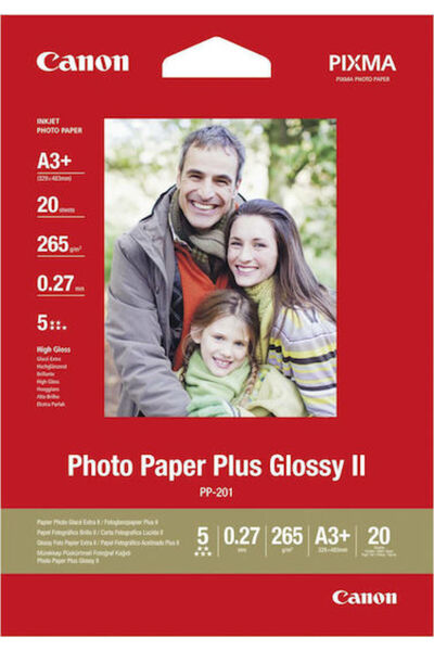 Canon PP-201 Φωτογραφικό Χαρτί Plus II A3+ 275γρ/τμ για Εκτυπωτές Inkjet 20 Φ...