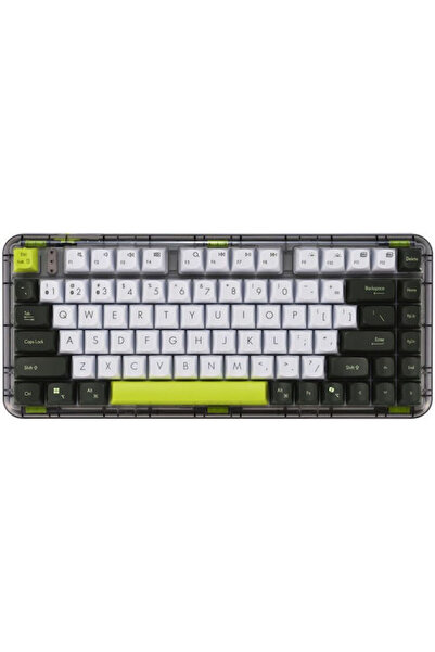 ASUS Jelly75 KD201 Ασύρματο Πληκτρολόγιο Αγγλικό US Πράσινο Volt