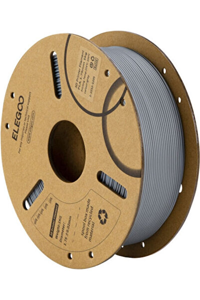 ELEGOO Νήμα εκτυπωτή 3D PLA 1.75mm Γκρι 1kg 1 τεμάχιο σε καρούλι Κωδικός: 50....