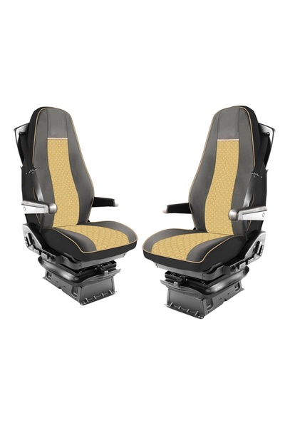 DELUXETUNING Set huse scaune camion compatibile VOLVO FH4 2013-> euro 6, piel...