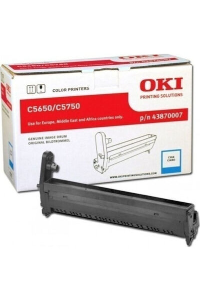 OKI 43870007 Γνήσιος Τύπος Τυμπάνου Εκτυπωτή Λέιζερ Κυανό 20.000 Σελίδες