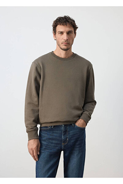 MANGO Man %100 pamuklu relaxed fit sweatshirt
