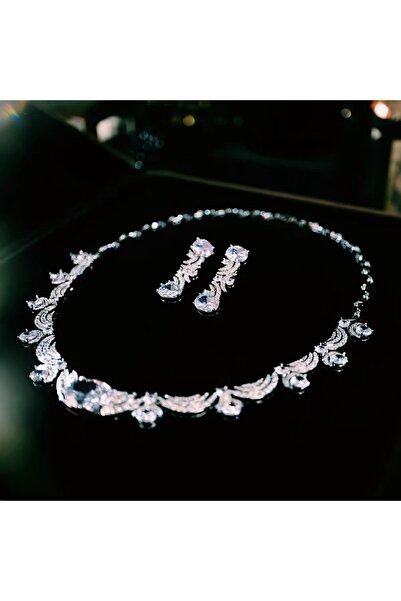 Miss Wang Ladies' high-end earring necklace set