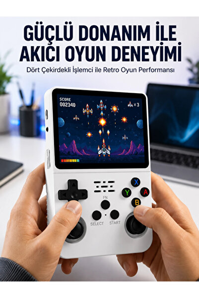 Eco Lounge Retro El Konsolu 64 GB – 15.000 Oyun, Geniş Platform Desteği, 3.5” IPS Ekran Yeni Nesil
