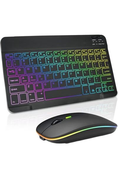 Aookay Arabic Bluetooth Keyboard and Mouse Combo: Wireless Rechargeable Ergon...