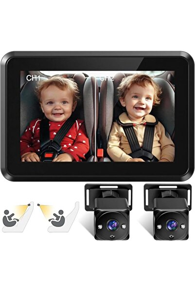 OASISGALORE Baby Car Mirror, Clear Wide Angle View Backseat Mirror Safe Acces...