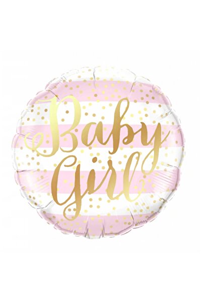 genaja Balon Folie Metalizată Flippy Baby Girl 45 cm – Tematică Botez & Gende...