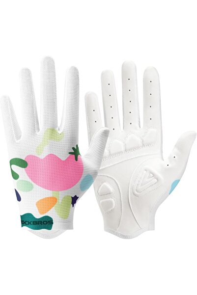 ROCKBROS Full Finger Cycling Gloves Touchscreen Breathable Gel Padded Bike Gl...
