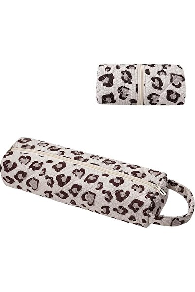KASTWAVE Quilted Hair Tools Travel Bag, Portable Foldable Leopard Print Stora...
