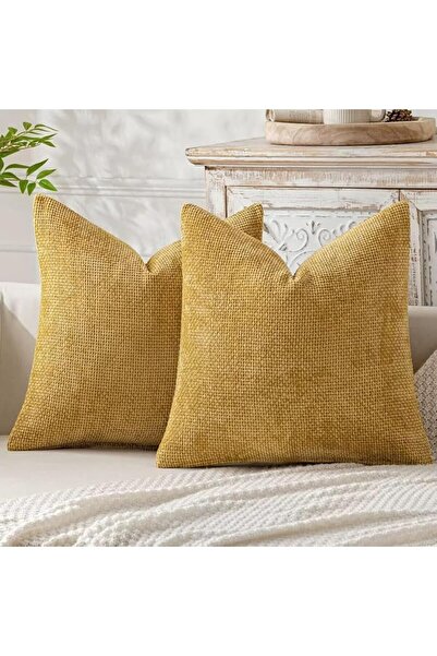 Generic Chenille Cushion Cover Throw Pillow Covers 45 x 45 CM Pack of 2 Moder...