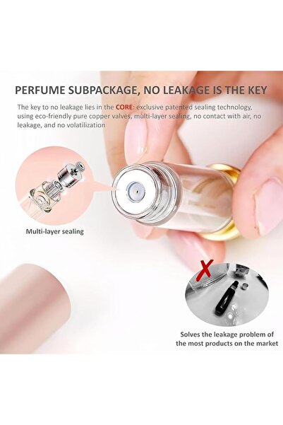 Aputue بخاخ عطر X spring، زجاجة رش كولونيا قابلة لإعادة التعبئة سعة 5 مل مع ص...