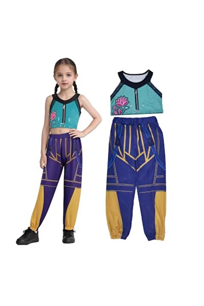 Funny Party Team Στολή cosplay Zoey – Κυνηγοί Δαιμόνων K-Pop, πολύχρωμη, ιδαν...