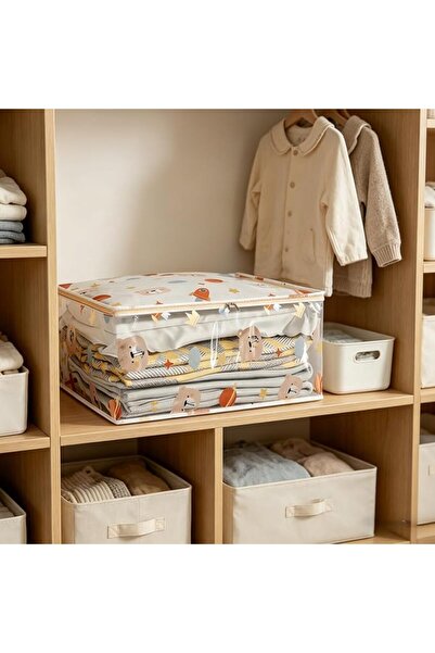 GENERAL 2pcs Clear Clothing Organizer with Zippered, Sweater Storage Bag for ...