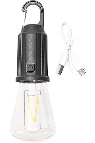 Lawazim Hanging Camping Light - Style 1 USB Rechargeable LED Lantern, A Shape...